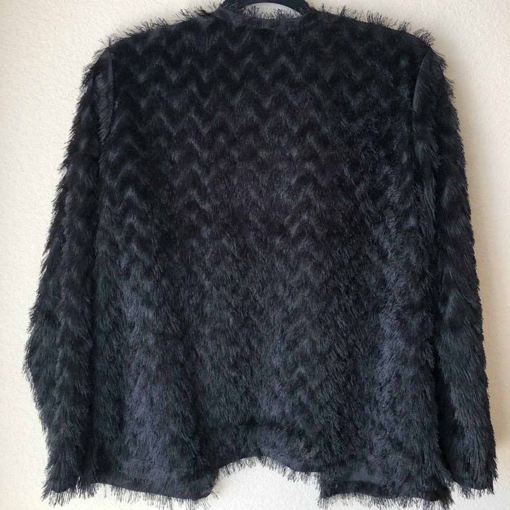 Fringe Detail Open Cardigan - Picture 2 of 4